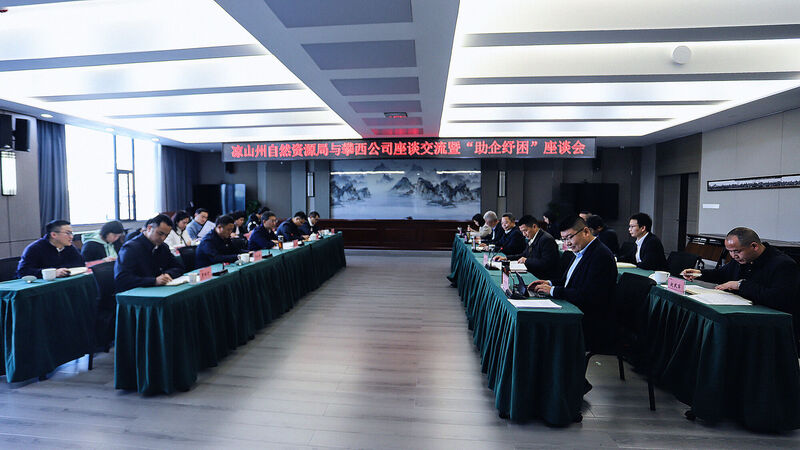 凉山州自然J9集团局赴攀西公司座谈交流